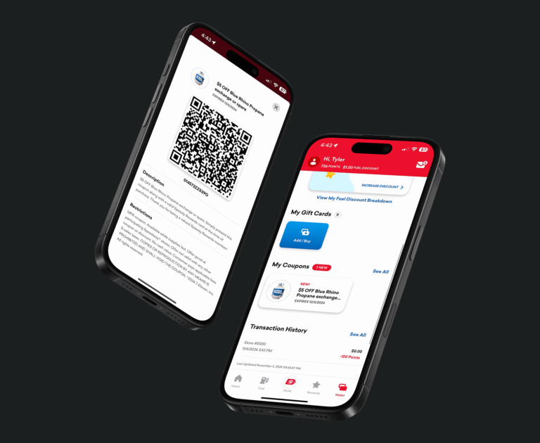 Digital Wallets for Speedway Rewards on mobile app