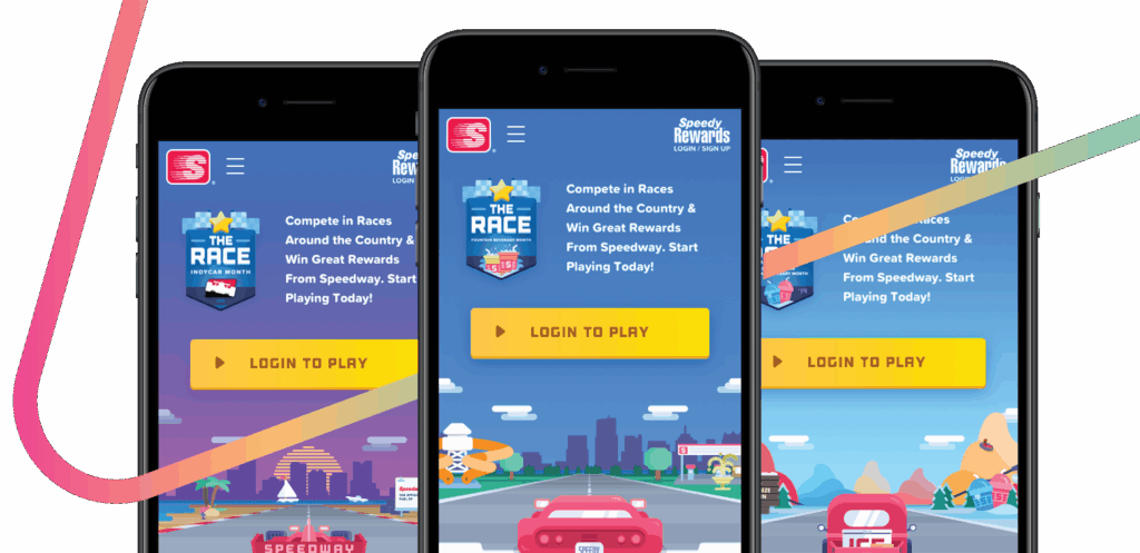 Featured Three screens for Racing Game on Mobile used to enhance customer engagement