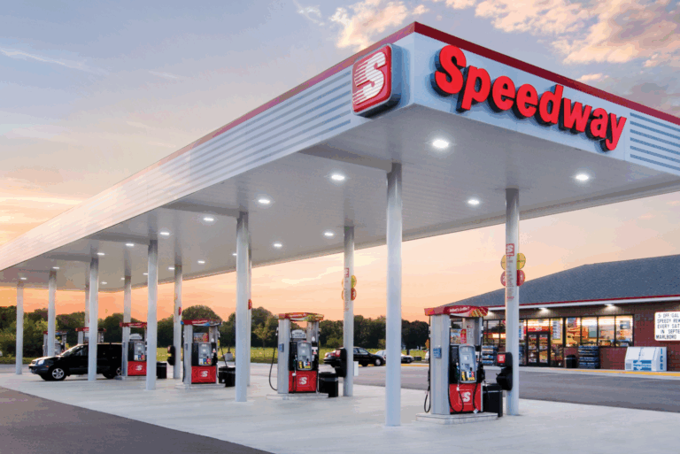 Speedway Store image at sunset
