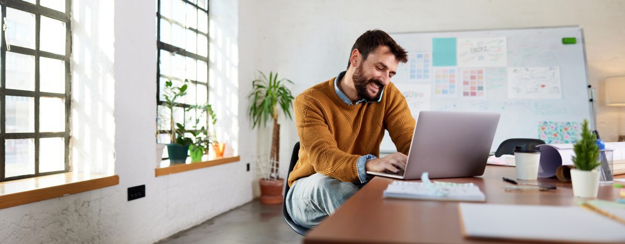 Image of a Marketer planning in office